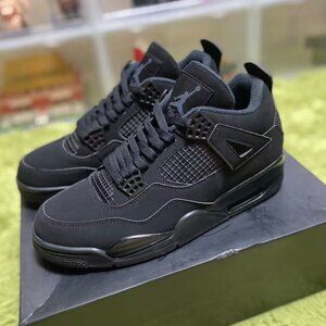 Nike Air Jordan 4 Retro 'Black Cat' Men’s Deadstock Sneakers w/ Original Box